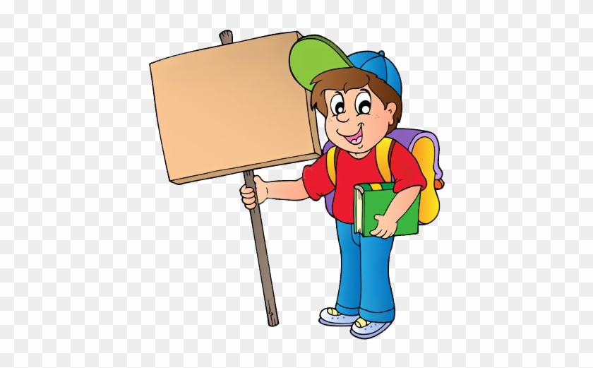 Clip Art - Boy With A Board #1685754