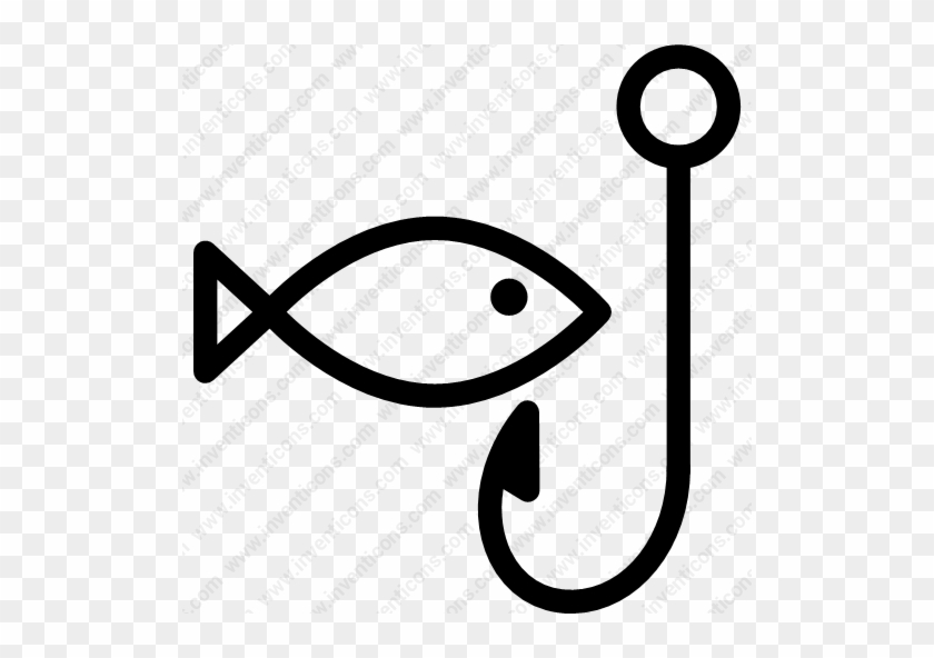 Fishing Hook - Line Art #1685791