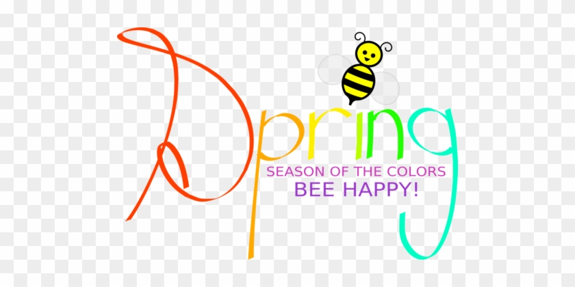 Spring Season Cartoon Bee - Free Clip Art Spring #1686032