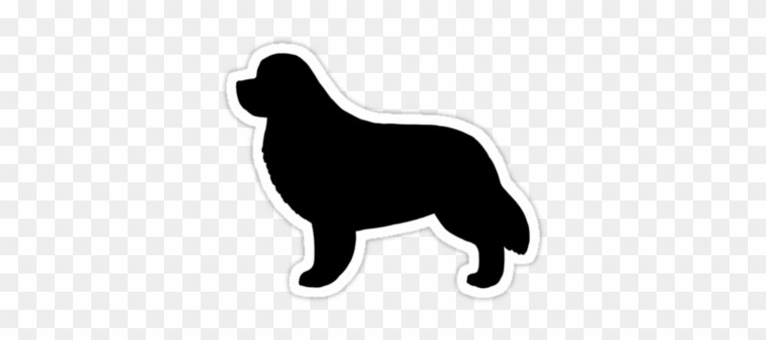 Newfoundland Dog Silhouette Waterproof Die-cut Sticker - English Springer Spaniel Silhouette Design #1686199