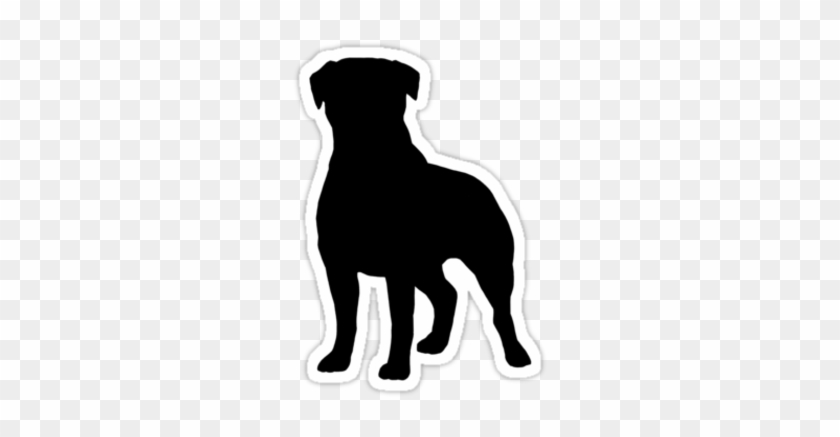 Rottweiler Stickers, T-shirts, And Electronics Cases - Rottweiler Silhouette #1686201