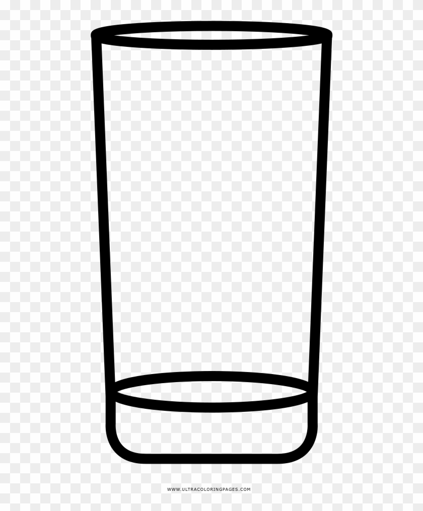 Empty Drinking Glass Clip Art - Vidrio Para Colorear Png #1686213