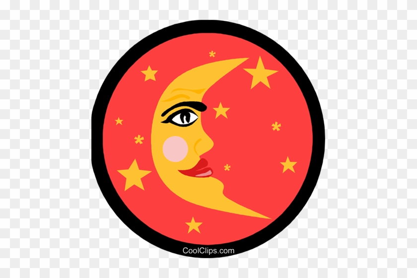 Moon Symbol Royalty Free Vector Clip Art Illustration - Flags Poland Indonesia #1686266