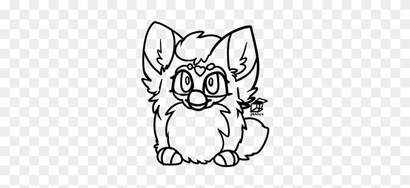 F2u Furby Lineart By Pandorathedragon On Deviantart - Furby F2u Base #1686291