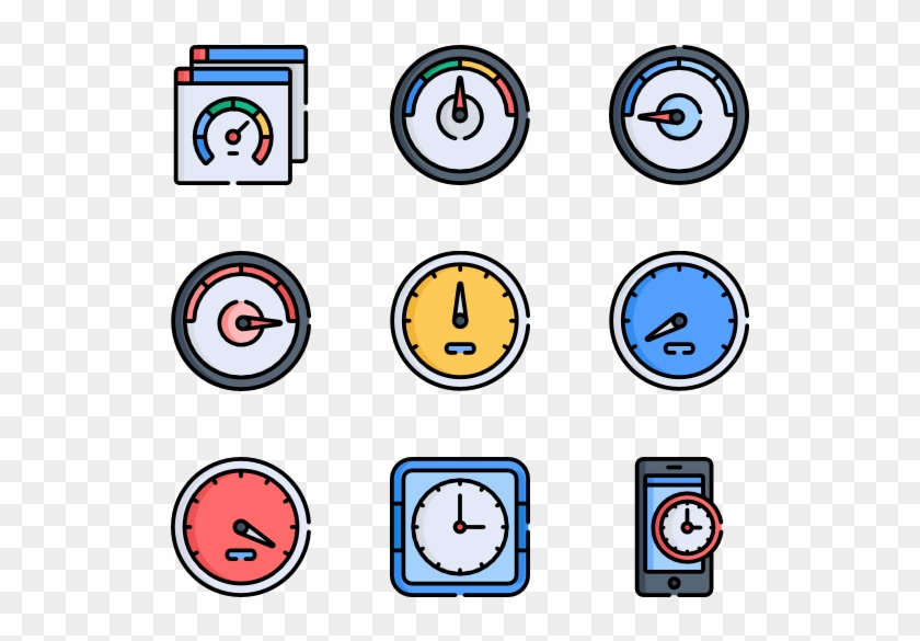 Speedometer & Time - Circle #1686292