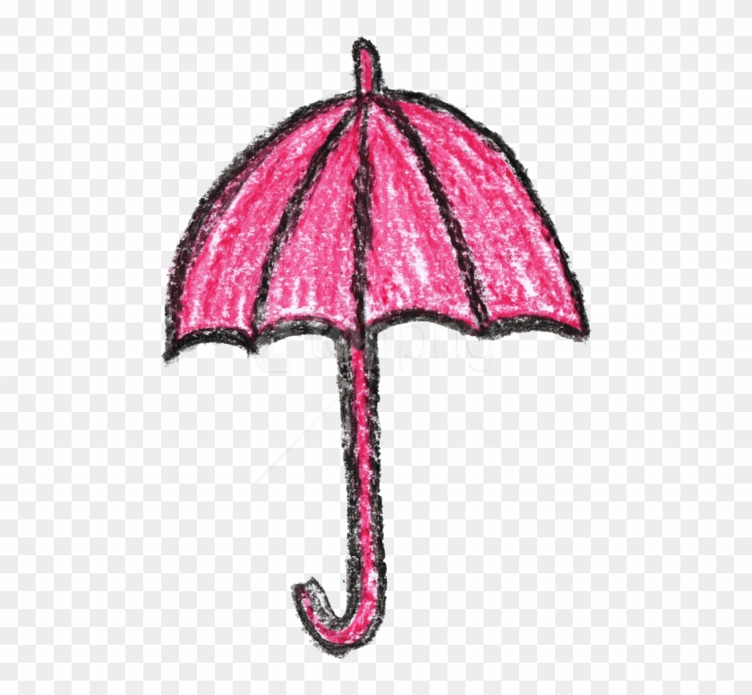 Free Png Crayon Umbrella Drawing Png - Crayon Drawings Png #1686327