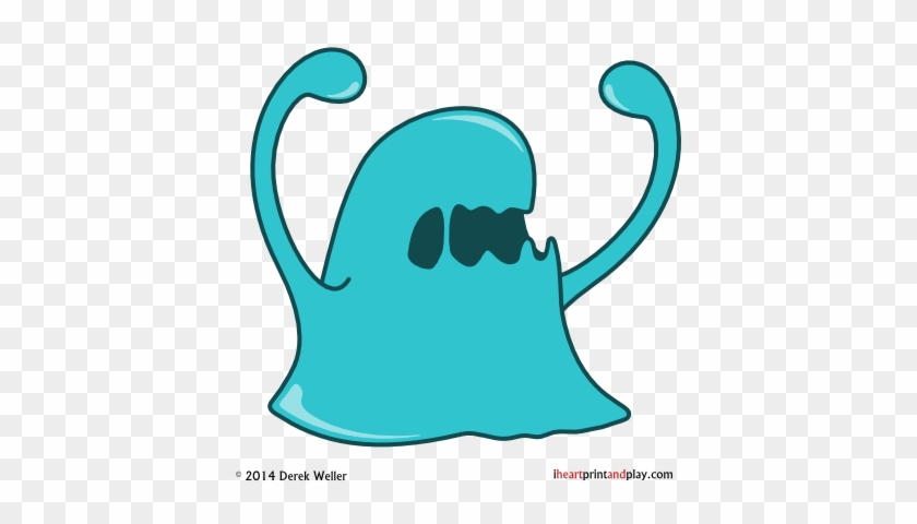408 X 400 0 - Blue Slime Cartoon #1686400