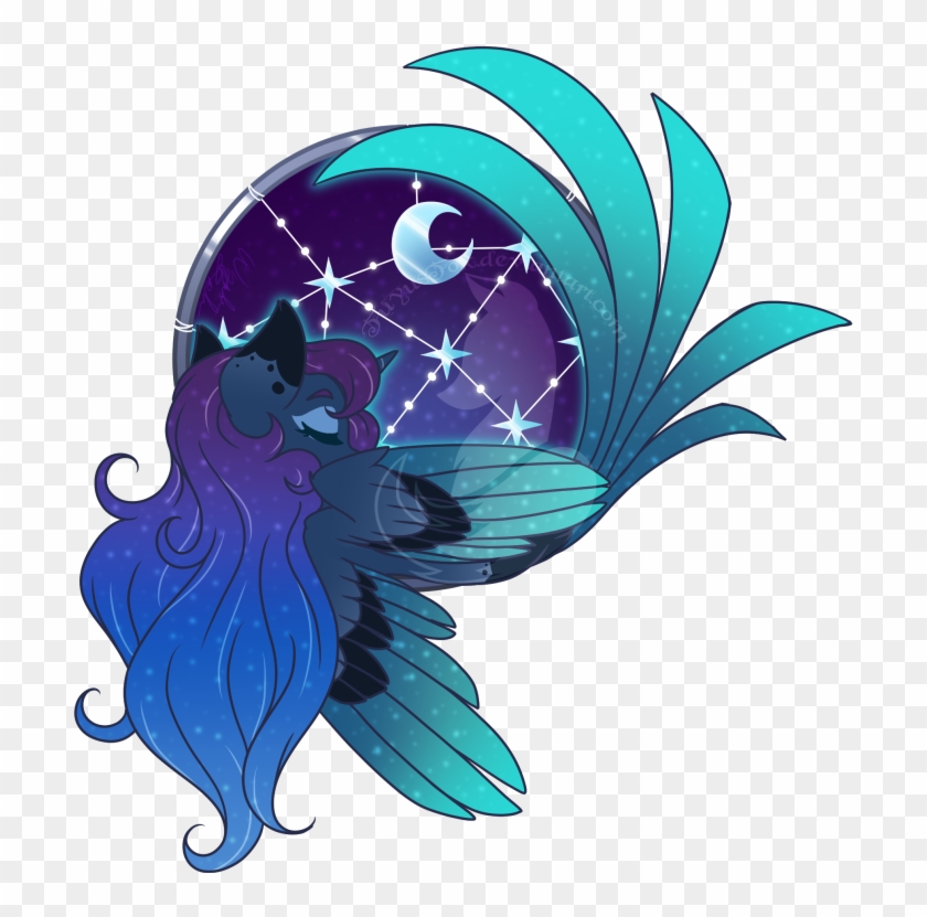 Fuyusfox, Colored Wings, Crescent Moon, Cute, Female, - Mlp Dream Ring #1686451