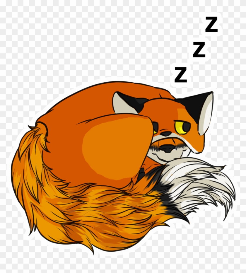 T Tail Sleep Sticker - Illustration #1686456