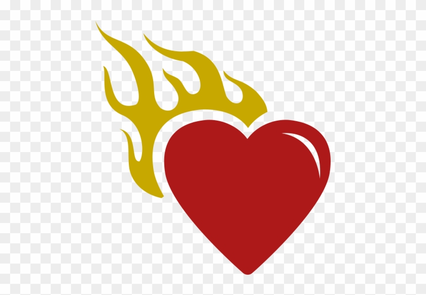 Los Jesuitas Y El Corazón De Jesús - Flaming Heart Burning Heart Drawing #1686666