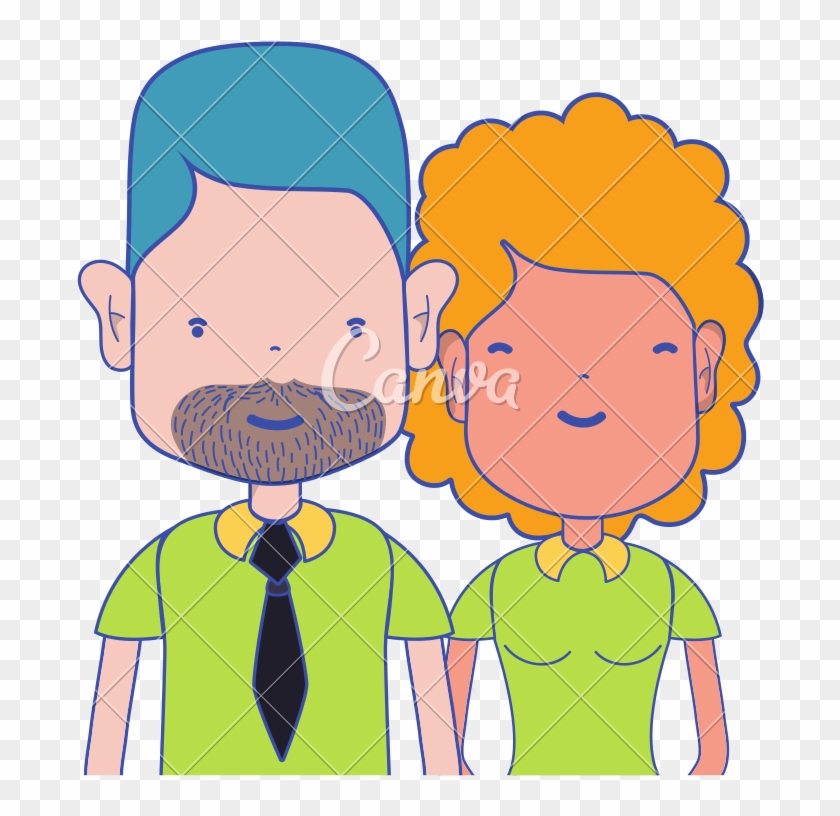 Nice Happy Couple Vector Icon - Cartoon #1686737