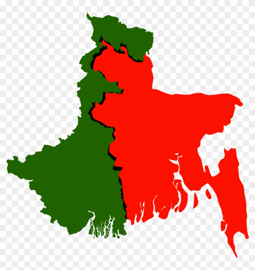 Demographic Tension And Trans-border Competitive Communalisms - Map Vector Of Bangladesh #1686882