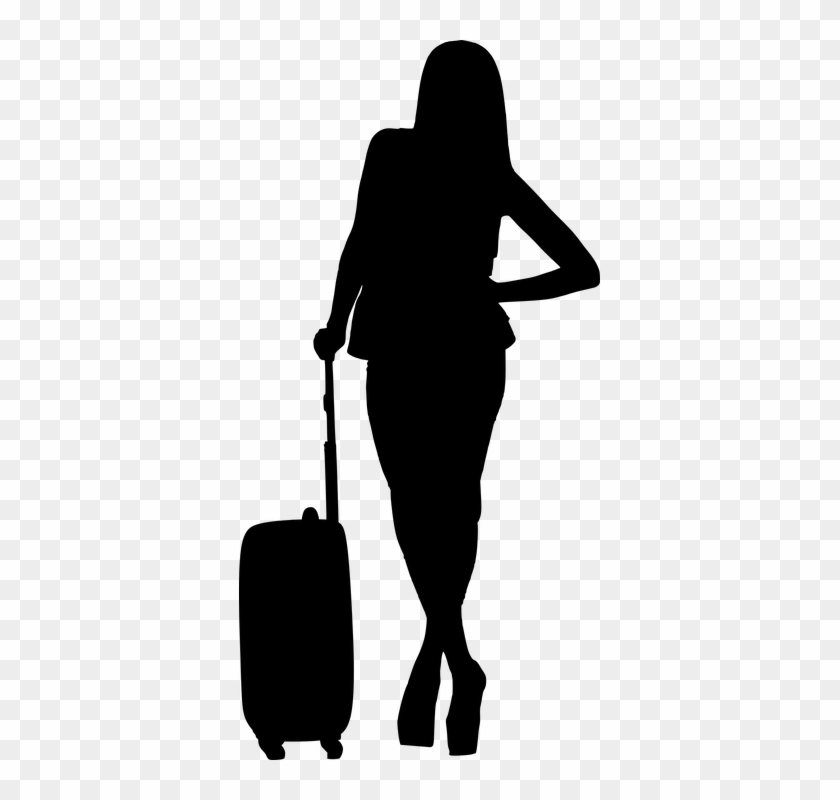 The Onset Of The New Millennium Bought Along Good Things - Travel Woman Silhouette #1686885