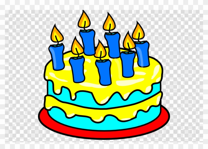 Birthday Cake With 7 Candles Clipart Birthday Cake - Birthday Cake Clip Art #1686950