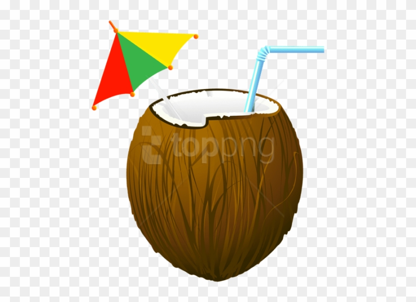 Free Png Download Coconut Cocktail Transparent Clipart - Transparent Background Coconut Clipart #1686954