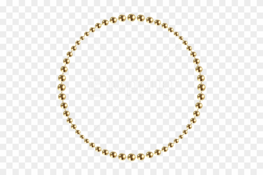 Free Png Download Round Beads Border Frame Clipart - Free Transparent Clipart Border #1686982