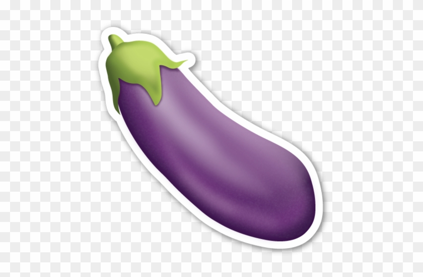 Welcome To Our Hand Picked Roasted Potatoes Clipart - Eggplant Emoji Sticker #1687004