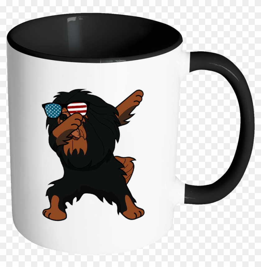 Dabbing Tibetan Mastiff Dog America Flag - Vet Nurse Mug #1687046