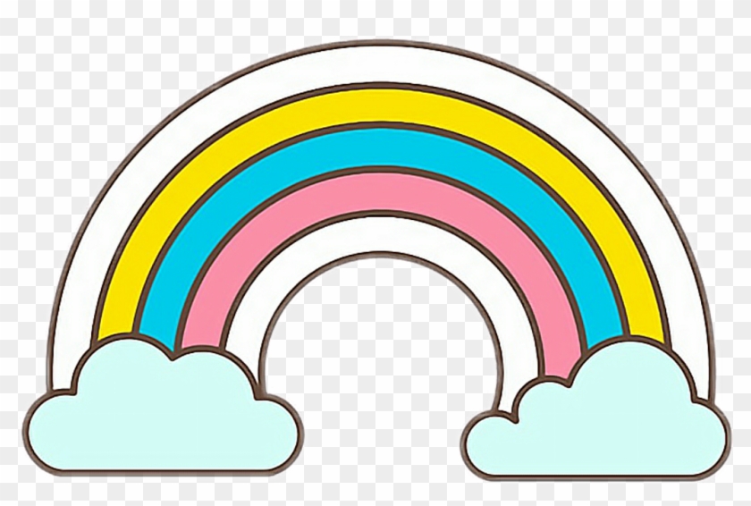 Cute Sticker - Plaquinha Arco Iris #1687192