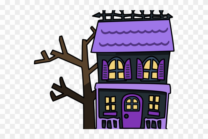 Haunted House Clipart Ride - Cartoon Haunted House Animated #1687288