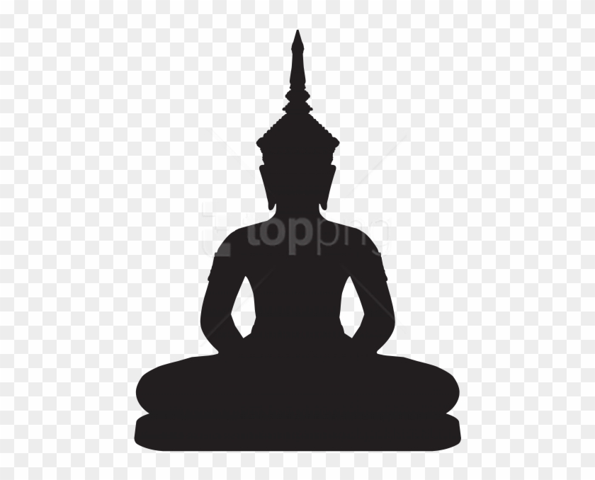 Download Buddha Statue Silhouette Clipart Png Photo - Golden Buddha #1687344