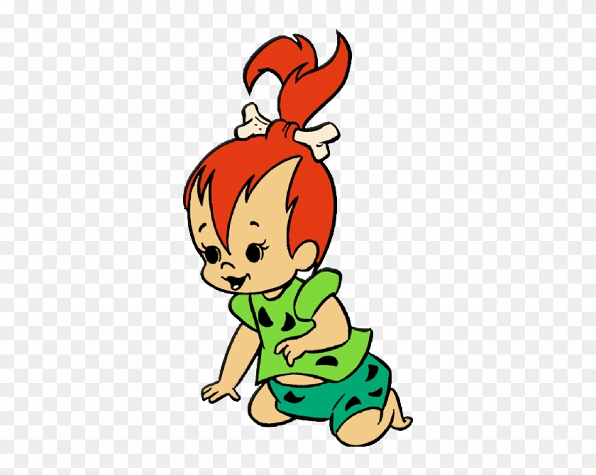 Baby Flintstones Baby Cartoon Characters Baby Clip - Pebbles Flintstone #1687570