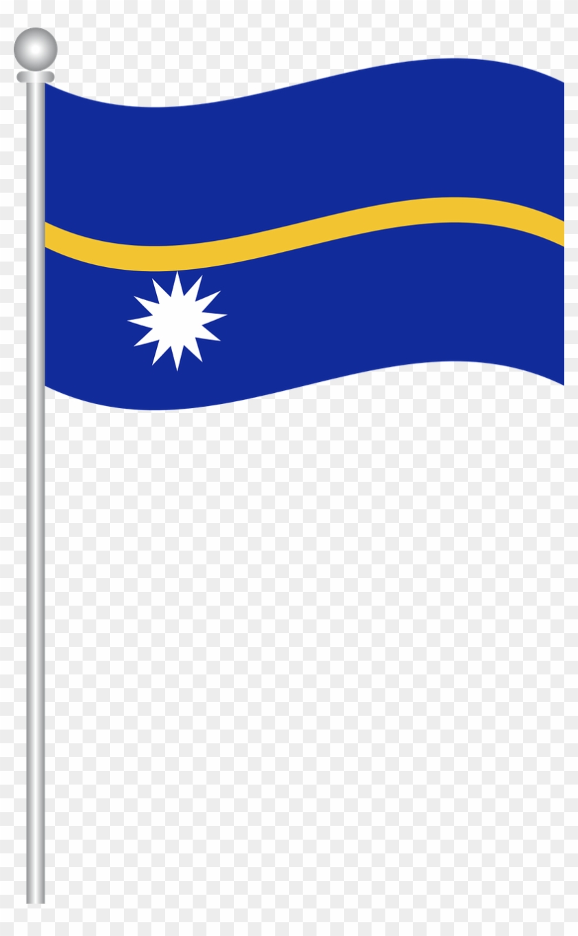 Flag Of Nauru Clipart Flag Of Nauru Flag Of Nauru - Nauru Flag Png #1687578