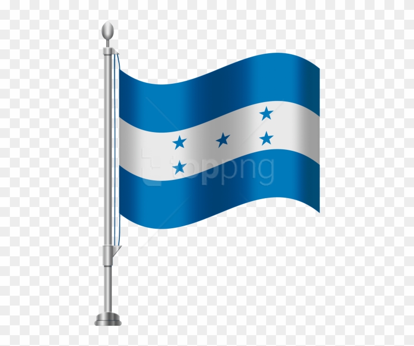 Free Png Download Honduras Flag Png Clipart Png Photo - Dibujo De La Bandera De Nicaragua #1687581