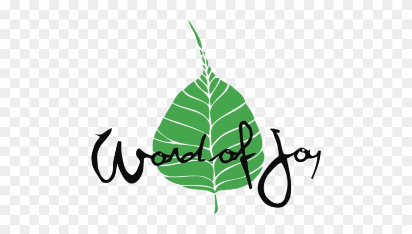 Word Of Joy Logo - Daun Bodhi Vector #1687646