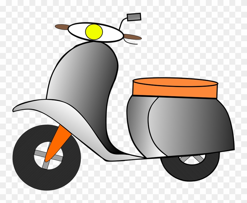 Scooter Clipart Transportation - Cartoon #1687659