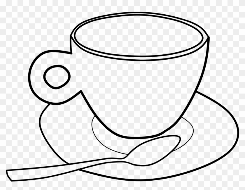 Vector Graphics,free Pictures - Kaffee Clipart Schwarz Weiß #1687708