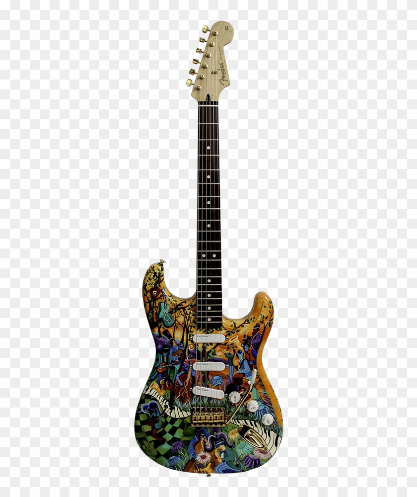 Handpainted Fender Stratocaster By Juleez - Crazy Guitar Paint Jobs #1687725