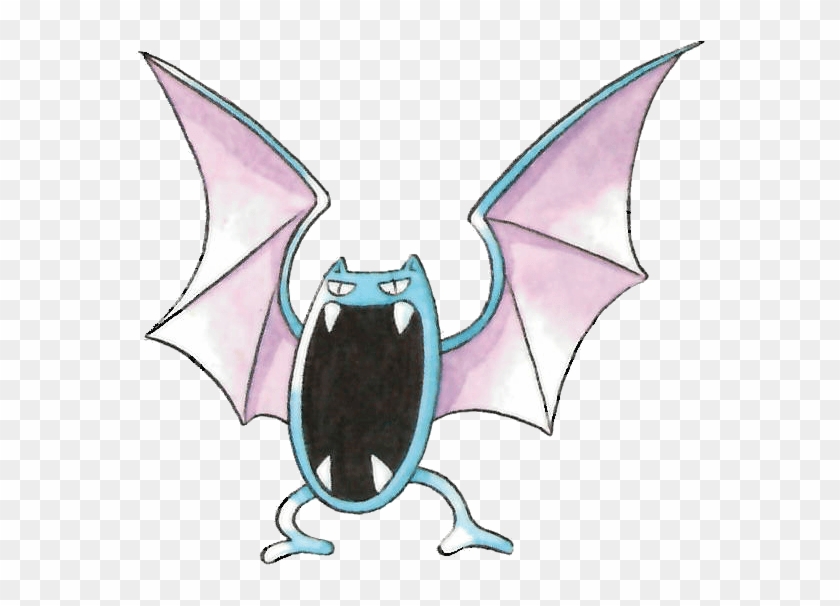 #golbat From The Official Artwork Set For #pokemon - Golbat Ken Sugimori #1687982