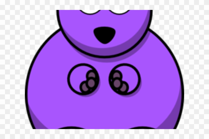 Gummy Bear Clipart Purple Bear - Cute Easy Drawing Teddy Bear #1688015