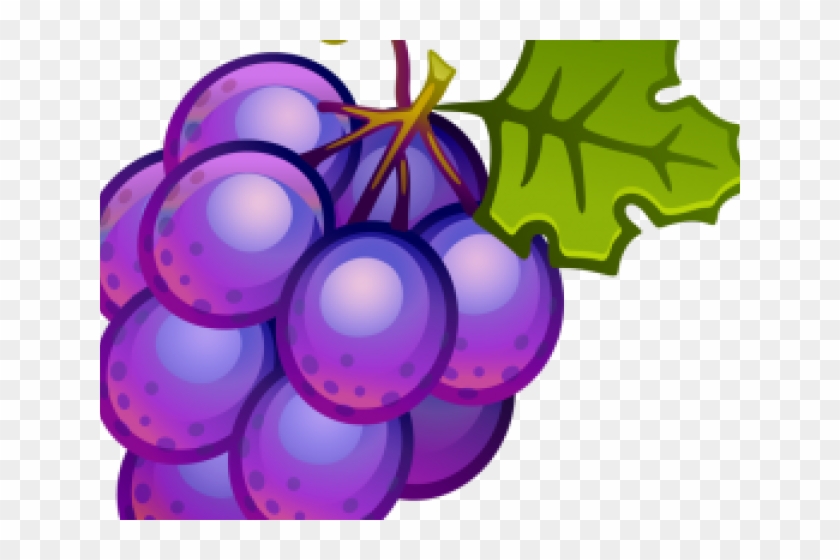 Grape Clipart Three - Cartoon Grapes #1688022