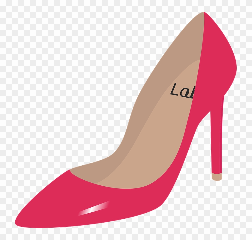 Shoe Heel Fashion - Sapato Alto Desenho Rosa Png #1688042