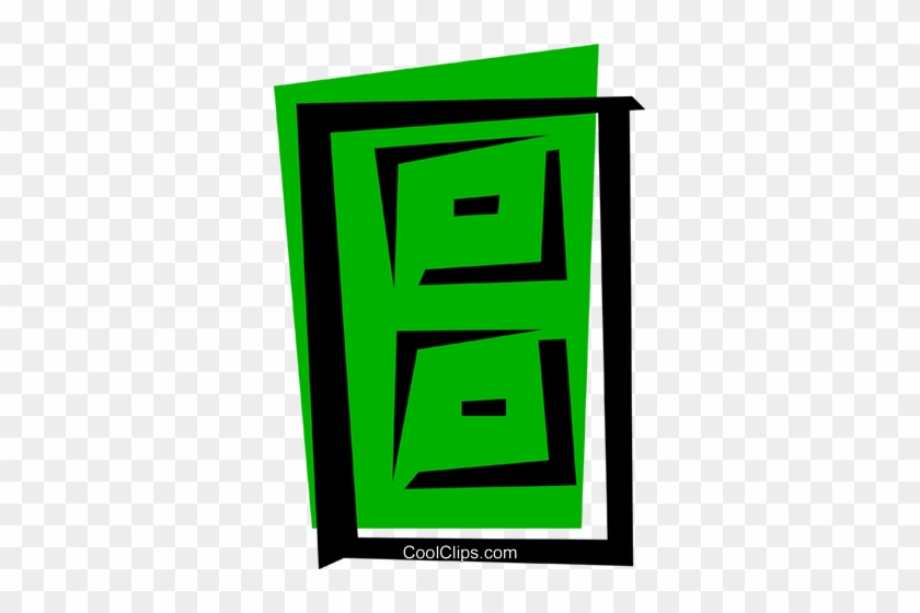 Door Royalty Free Vector Clip Art Illustration - Door Royalty Free Vector Clip Art Illustration #1688068