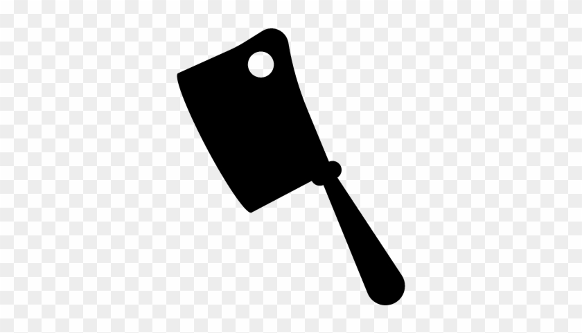 Cleaver Knife Vector - Butcher Knife Silhouette #1688212