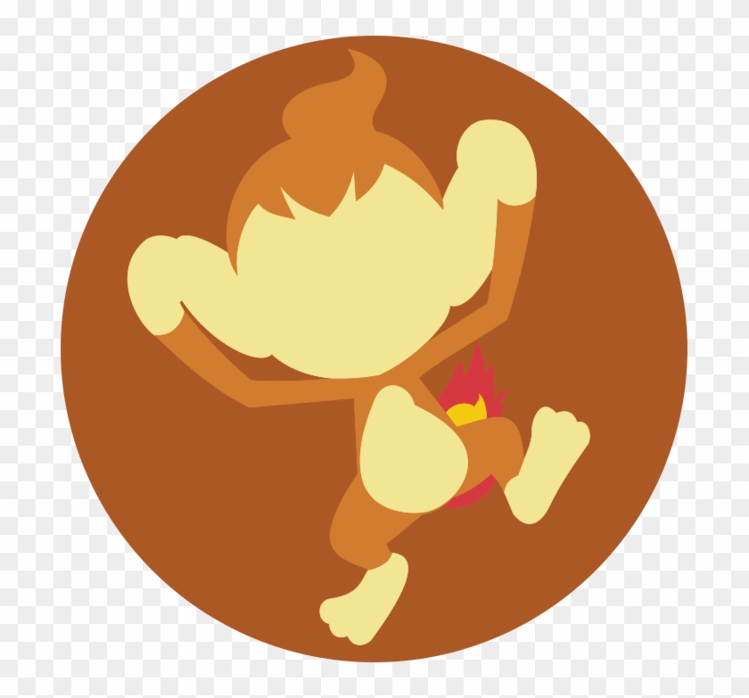 Minimalist Chimchar Icon Free - Chimchar Minimalist #1688224