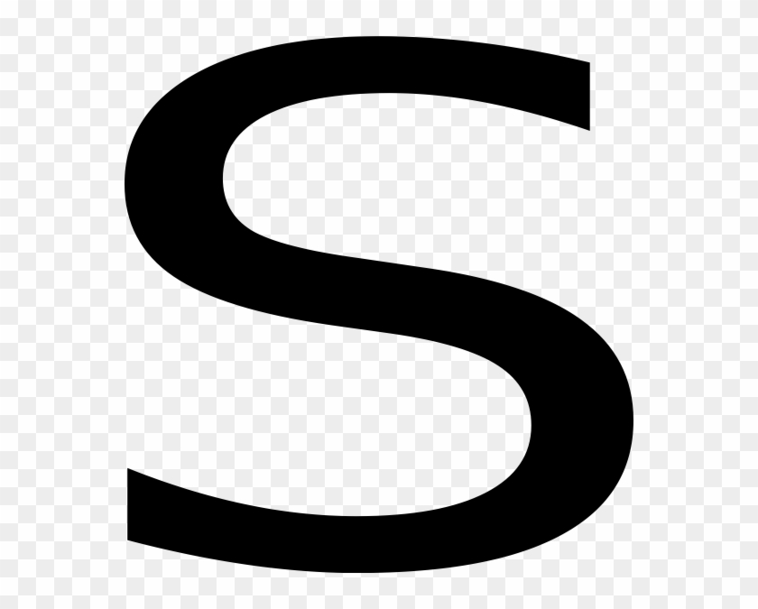 [ Img] - Clipart Black Letter S #1688229