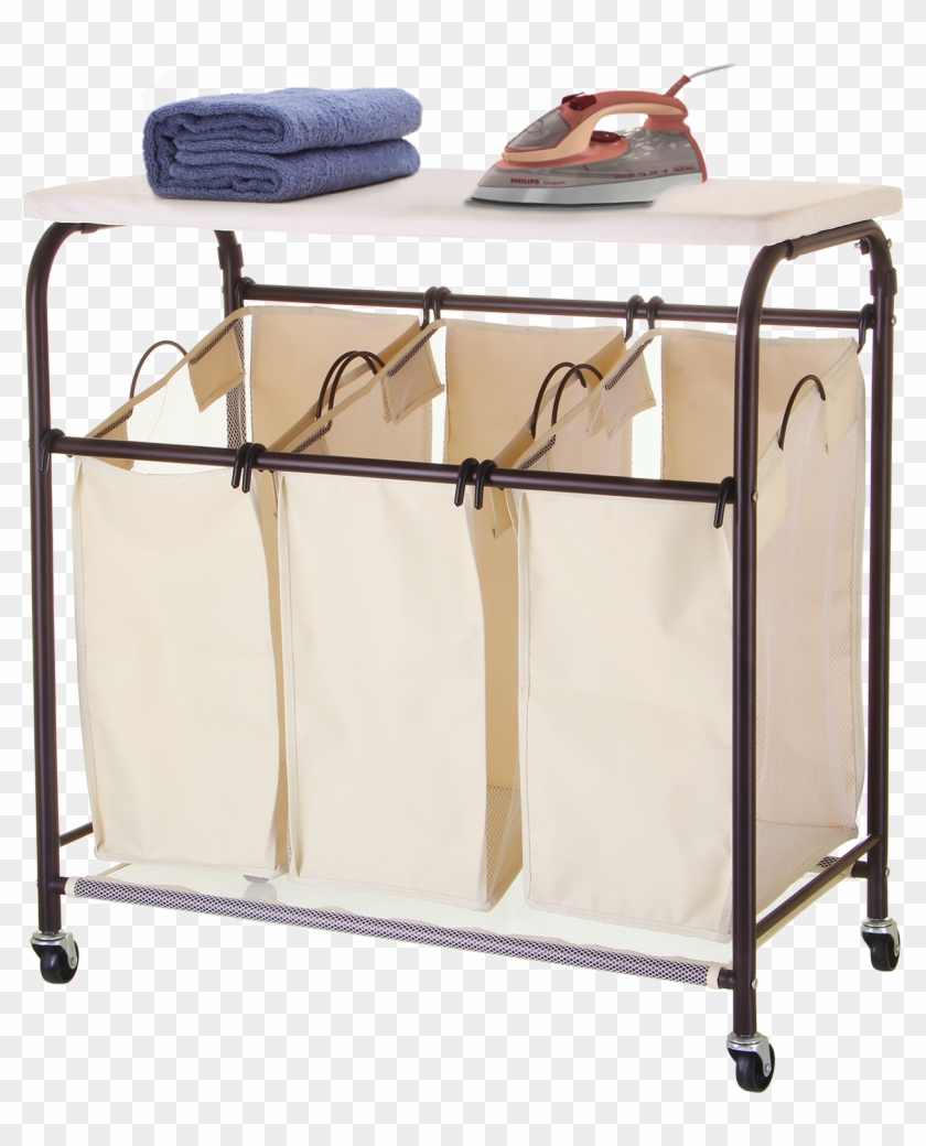 Mllieroo Mobile 3 Bag Heavy Duty Laundry Hamper Sorter - Hamper Laundry Room #1688284