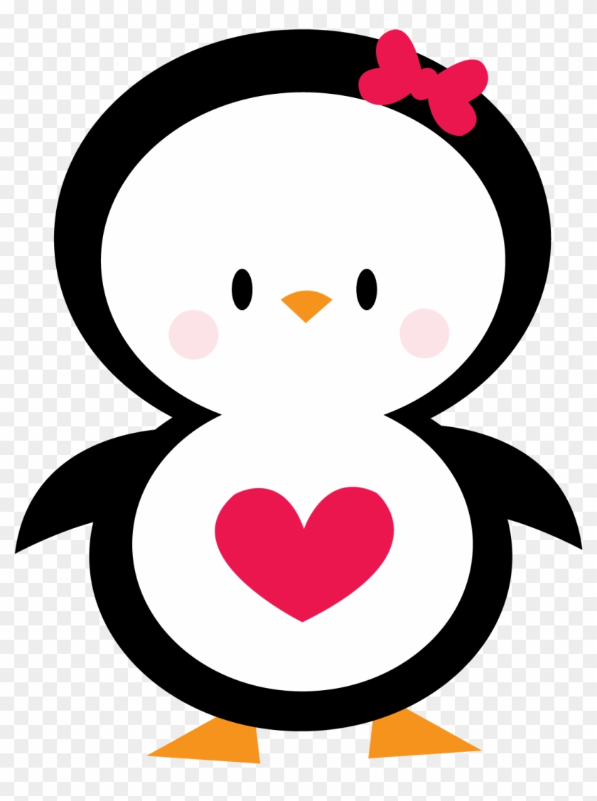 Clip Art - Penguin Valentines Day Clip Art #1688294