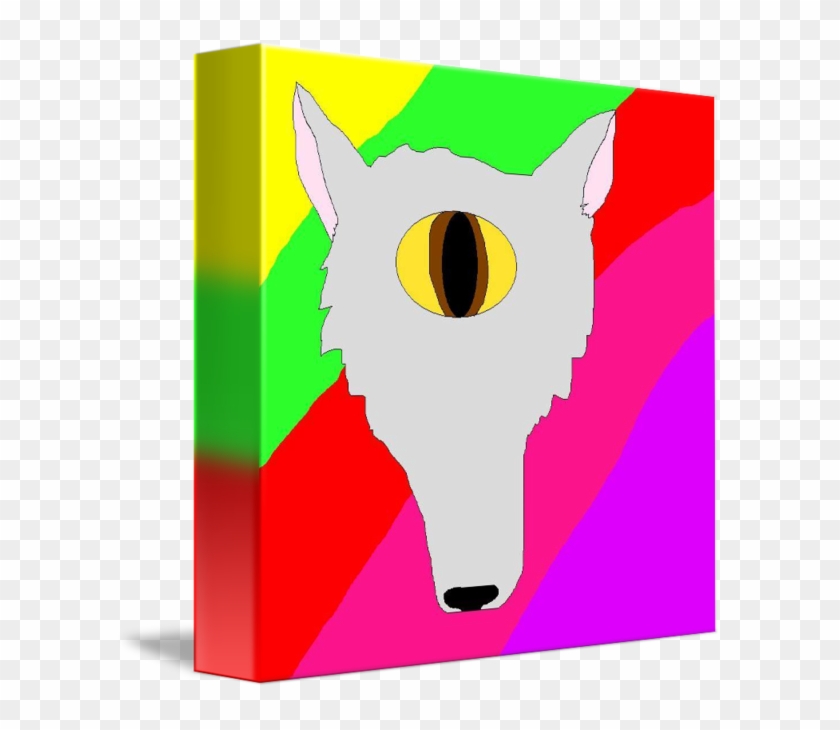 Psychedelic Cyclops Wolf By Sarah - Cat #1688301