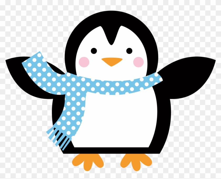 Clip Art - Penguin With Scarf Clipart #1688328