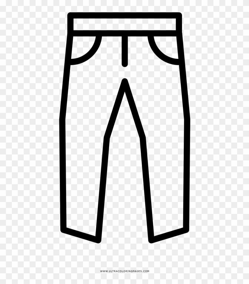 Jeans Coloring Page - Jeans Coloring Page #1688444