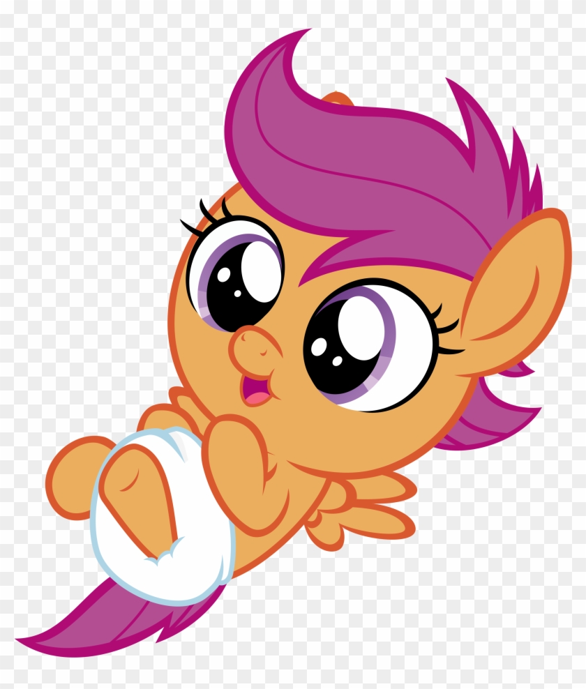 My Little Pony Friendship Is Magic Baby Scootaloo - Cute Baby My Little Pony #1688495