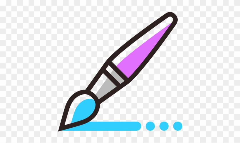 Brush, Child, Draw Icon - Pincel Png #1688584