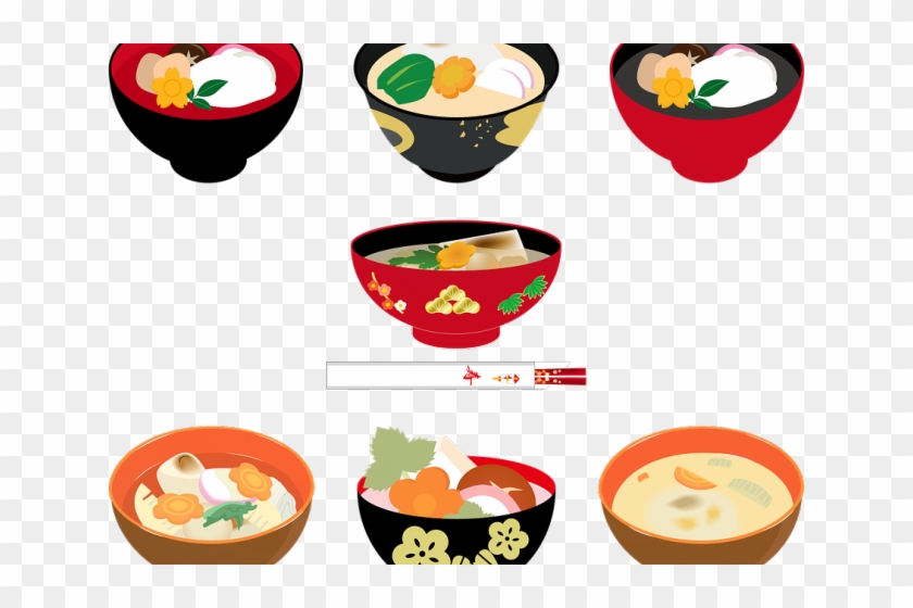 Noodle Clipart Miso Soup - 大阪 お 雑煮 イラスト #1688603