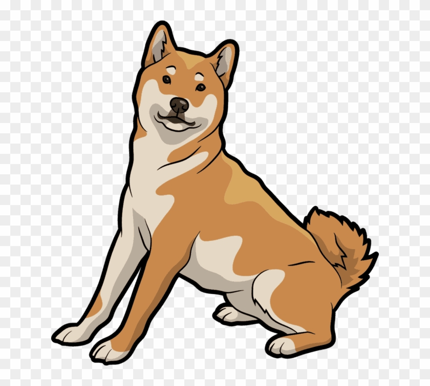 Adele Aske-haley - " - Cartoon Shiba Sitting #1688733