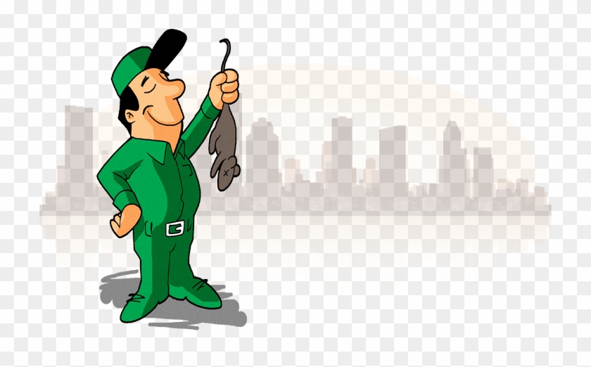 Logo-bg Scotts Pest Control Termite Control Man Holding - Rat Pest Control Man #1688749